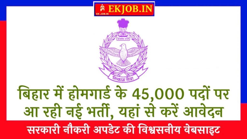 Bihar Home Guard Recruitment 2025