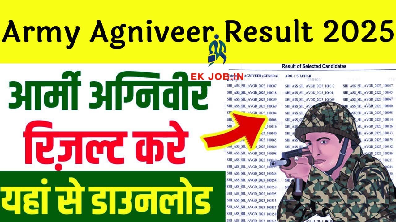 Indian Army Agniveer Result 2025