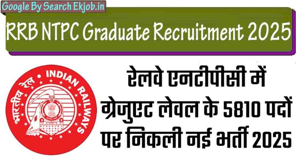 RRB NTPC Graduate Recruitment 2025