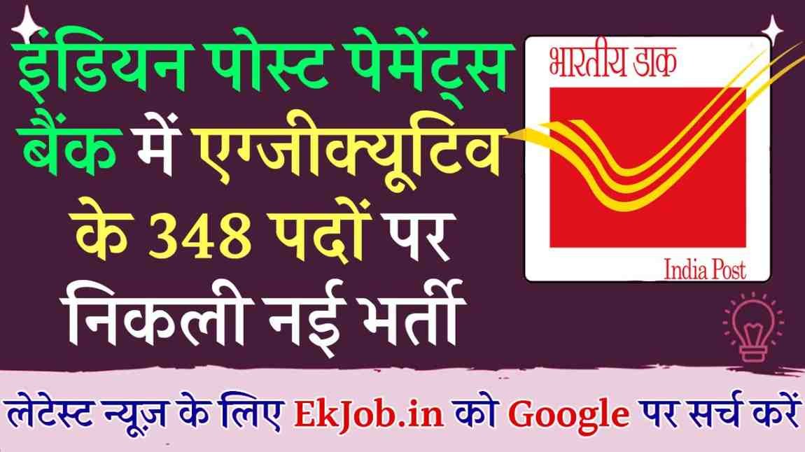 IPPB Executive Recruitment 2025