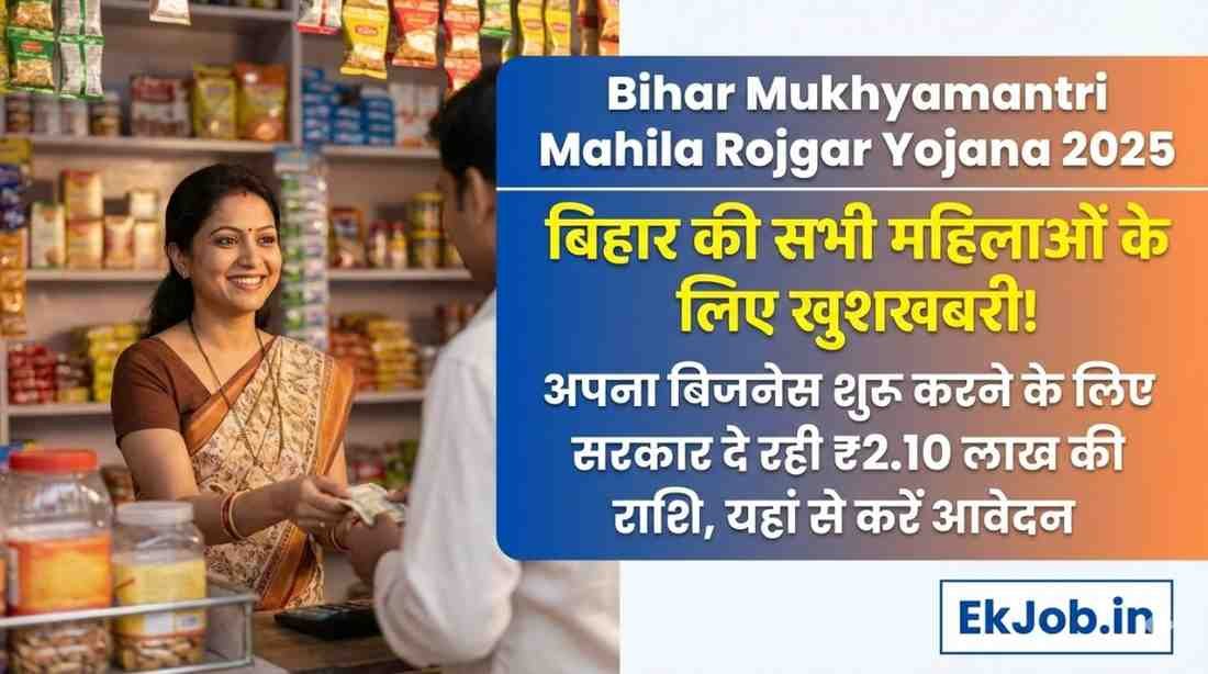 Bihar Mukhyamantri Mahila Rojgar Yojana 2025