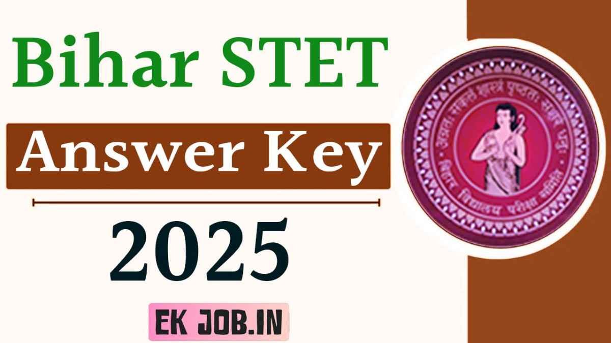 Bihar STET Answer Key 2025