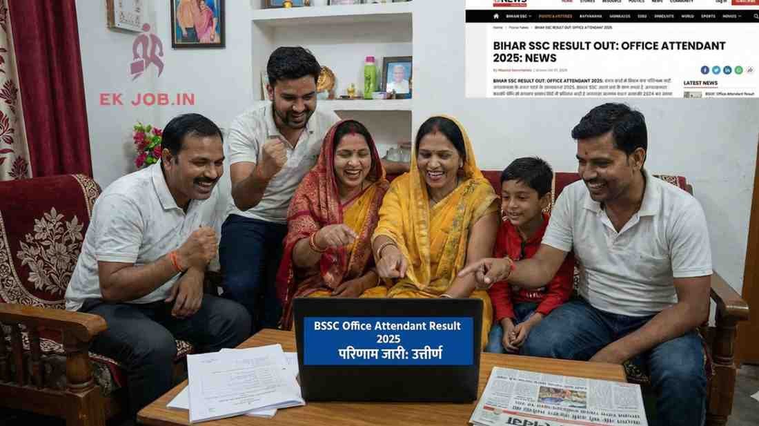 BSSC Office Attendant Result 2025