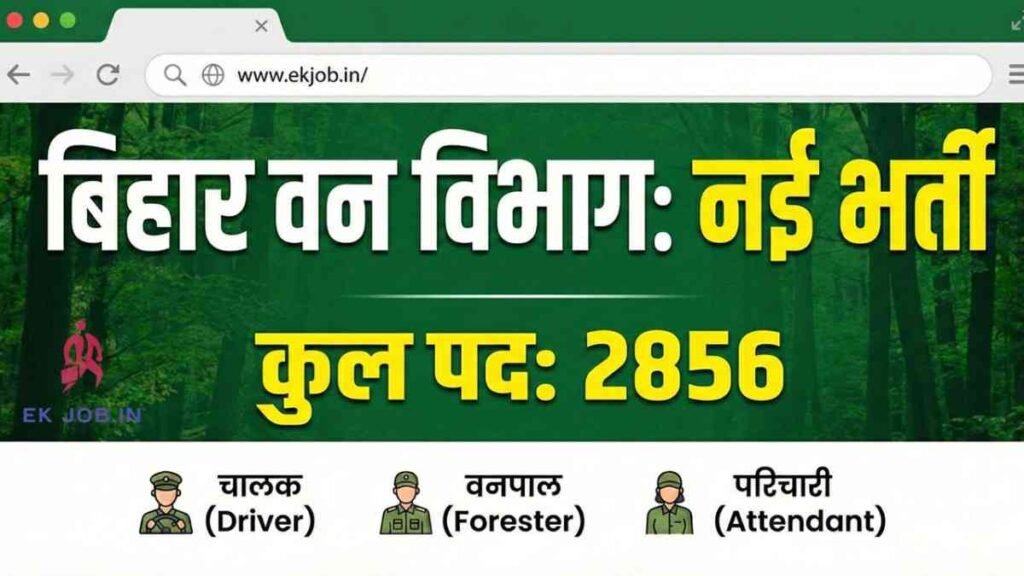 Bihar Forest Department Recruitment 2026