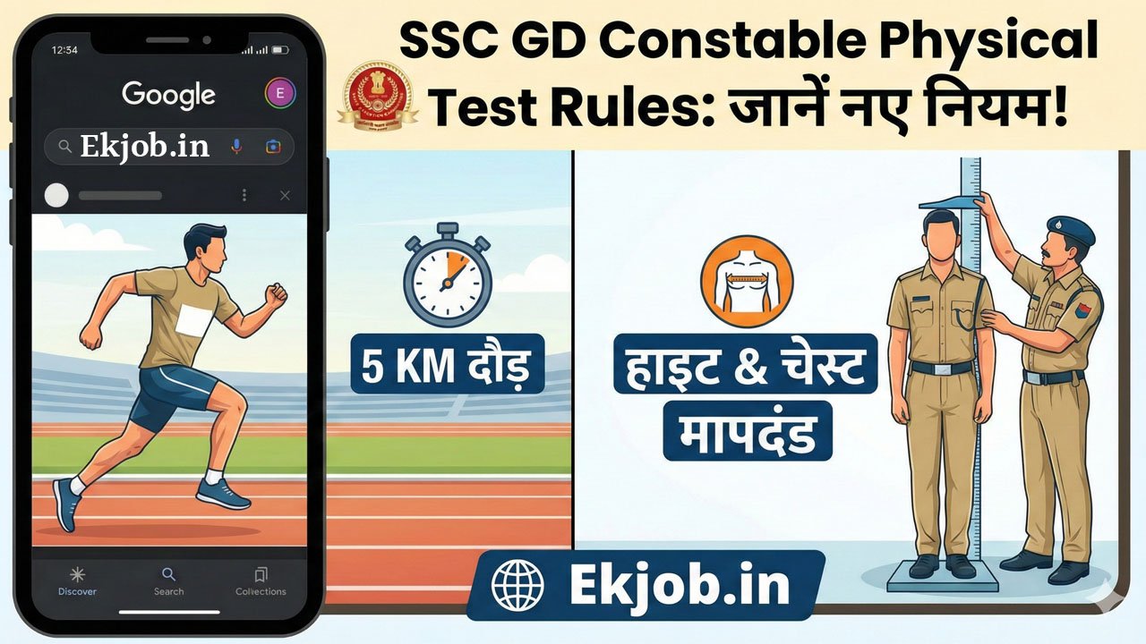 SSC GD Constable Physical Test Rules Height Chest Details