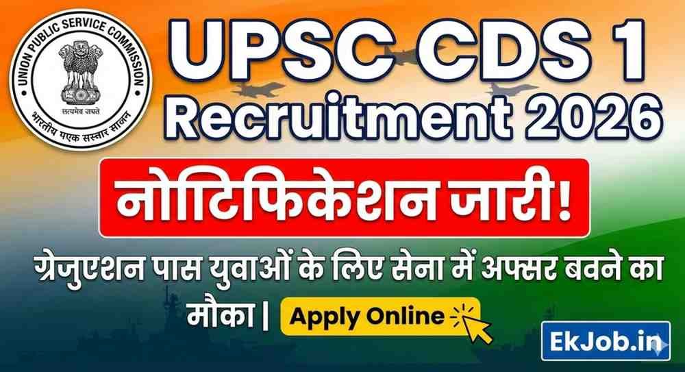 UPSC CDS 1 Recruitment 2026