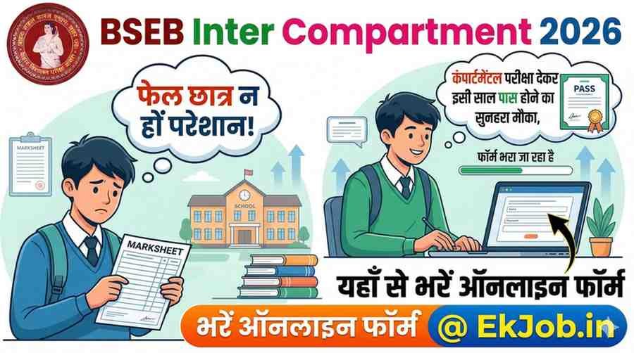 Bihar Board 12th Compartment Exam Form 2026