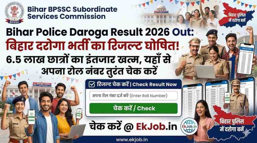Bihar Police SI Result 2026