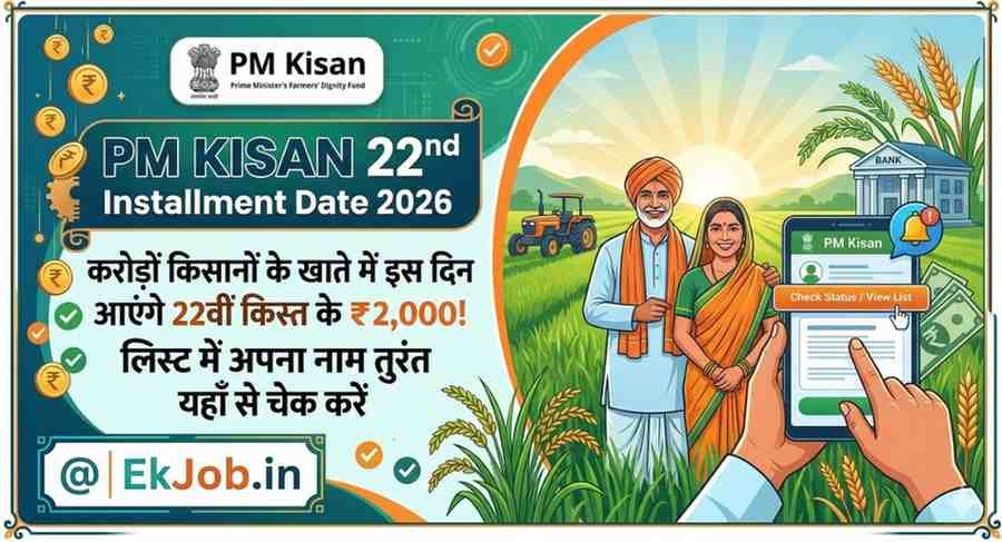 PM Kisan 22nd Installment Date 2026