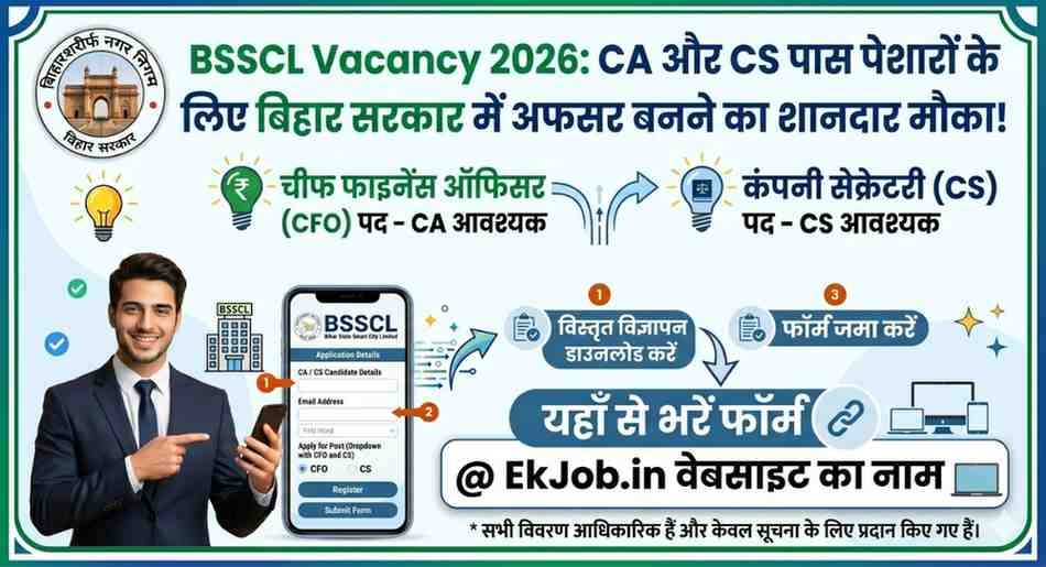 BSSCL CFO And Company Secretary Recruitment 2026