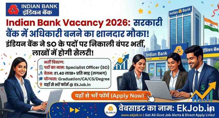 Indian Bank SO Recruitment 2026