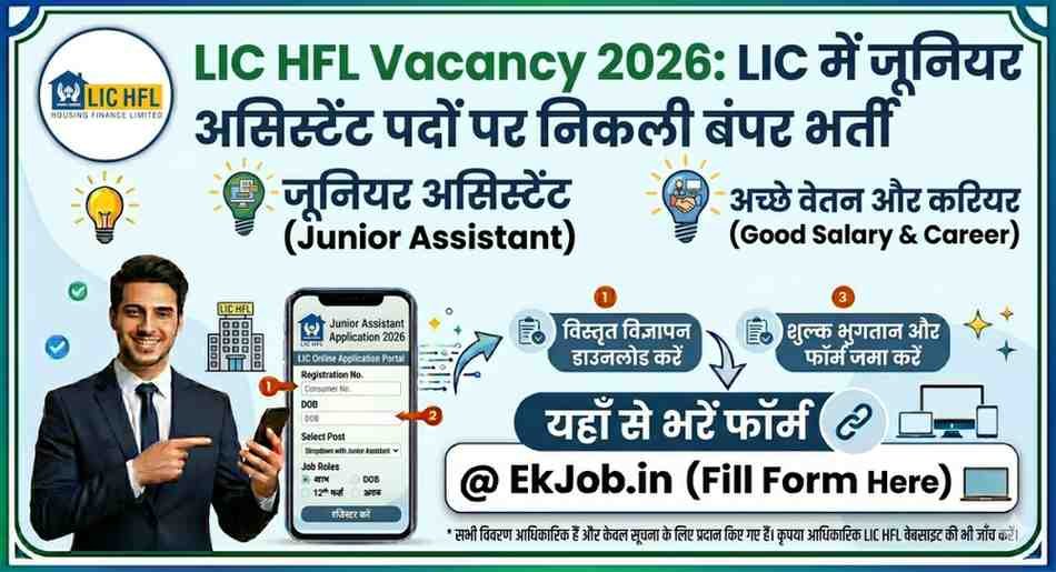 LIC HFL Junior Assistant Recruitment 2026
