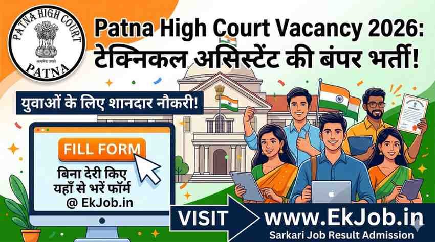 Patna High Court Technical Assistant Recruitment 2026