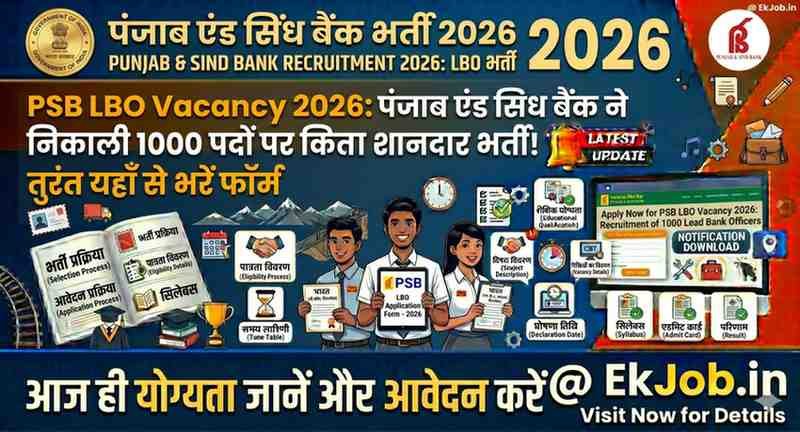 Punjab and Sind Bank LBO Recruitment 2026