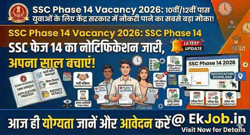 SSC Selection Post Phase 14 Recruitment 2026