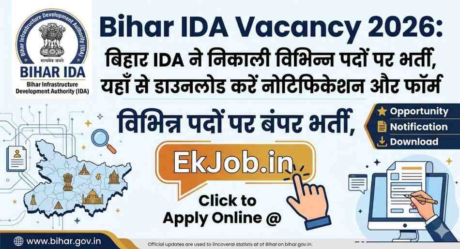 Bihar IDA Recruitment 2026