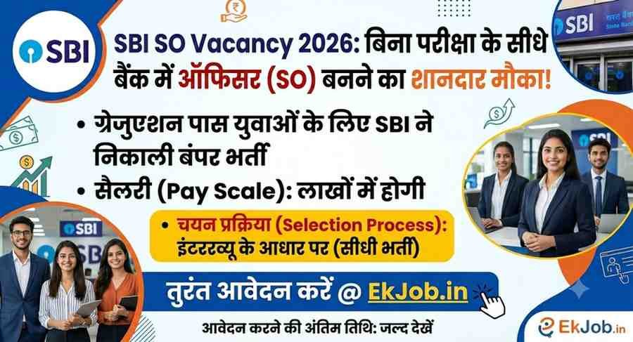SBI Specialist Officer Recruitment 2026