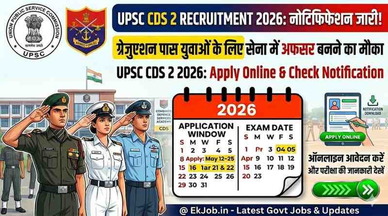 UPSC CDS 2 Recruitment 2026
