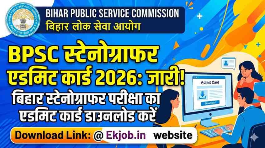 BPSC Stenographer Admit Card 2026
