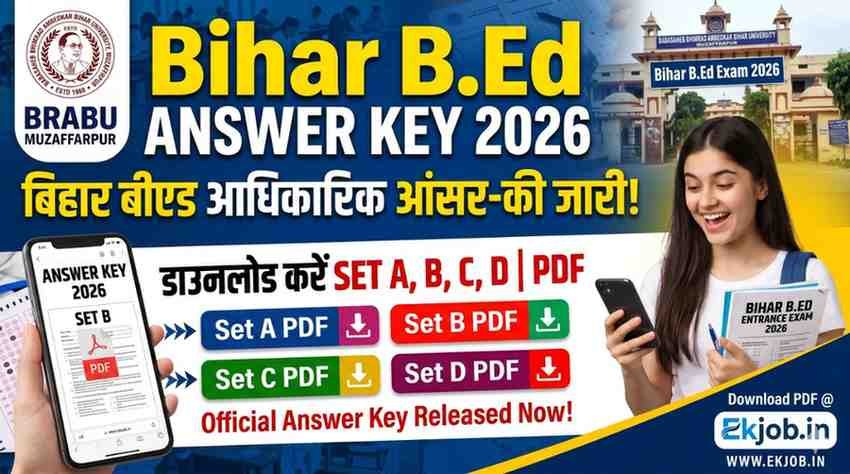 Bihar B.Ed Answer Key 2026