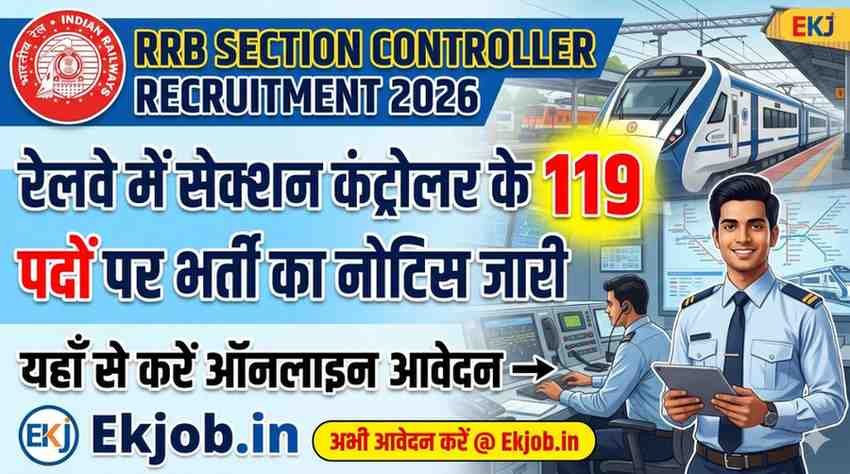 RRB Section Controller Recruitment 2026