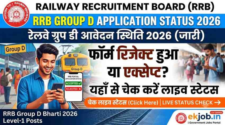 RRB Group D Application Status 2026