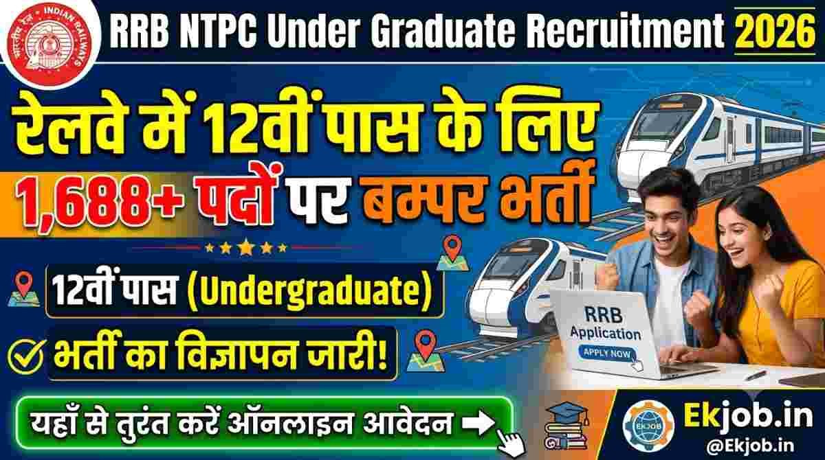 RRB NTPC Under Graduate Recruitment 2026 @Ekjob.in